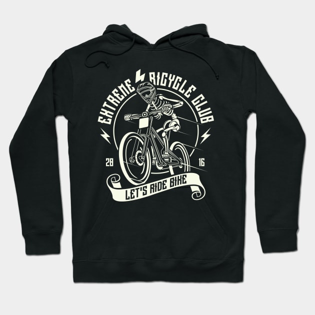 Extreme Bicycle Club Let’s Ride Bike Racing Hoodie by JakeRhodes